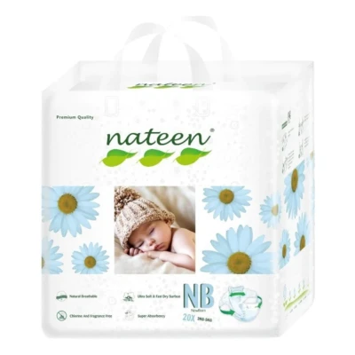 Scutece ecofriendly Nateen Nr.1 2-5 kg, 20 buc.